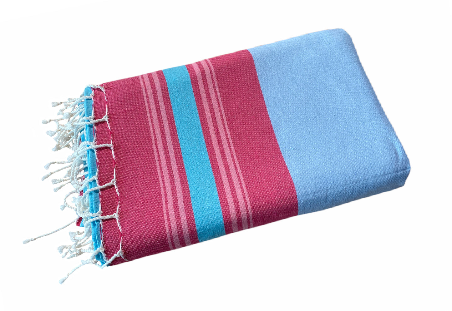 Fouta Stripe XXL 280 x 200 cm Splendite blau rot