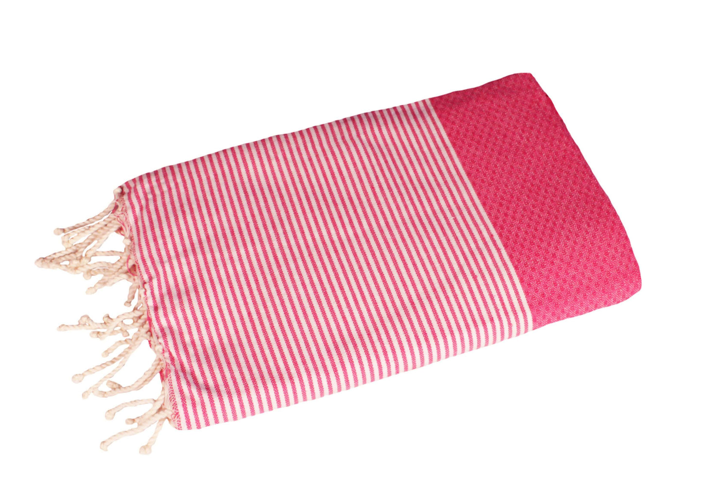 Fouta-Bee_SALE_Hamamtuch und Strandtuch pink-weiss- Splendite