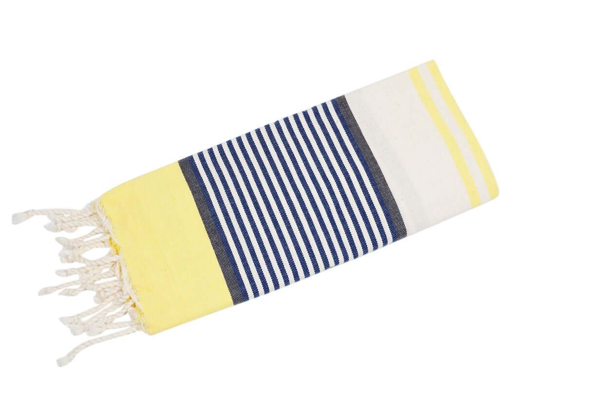 Fouta Stripe S gelb Kindertuch Hamamtuch und Strandtuch - Splendite