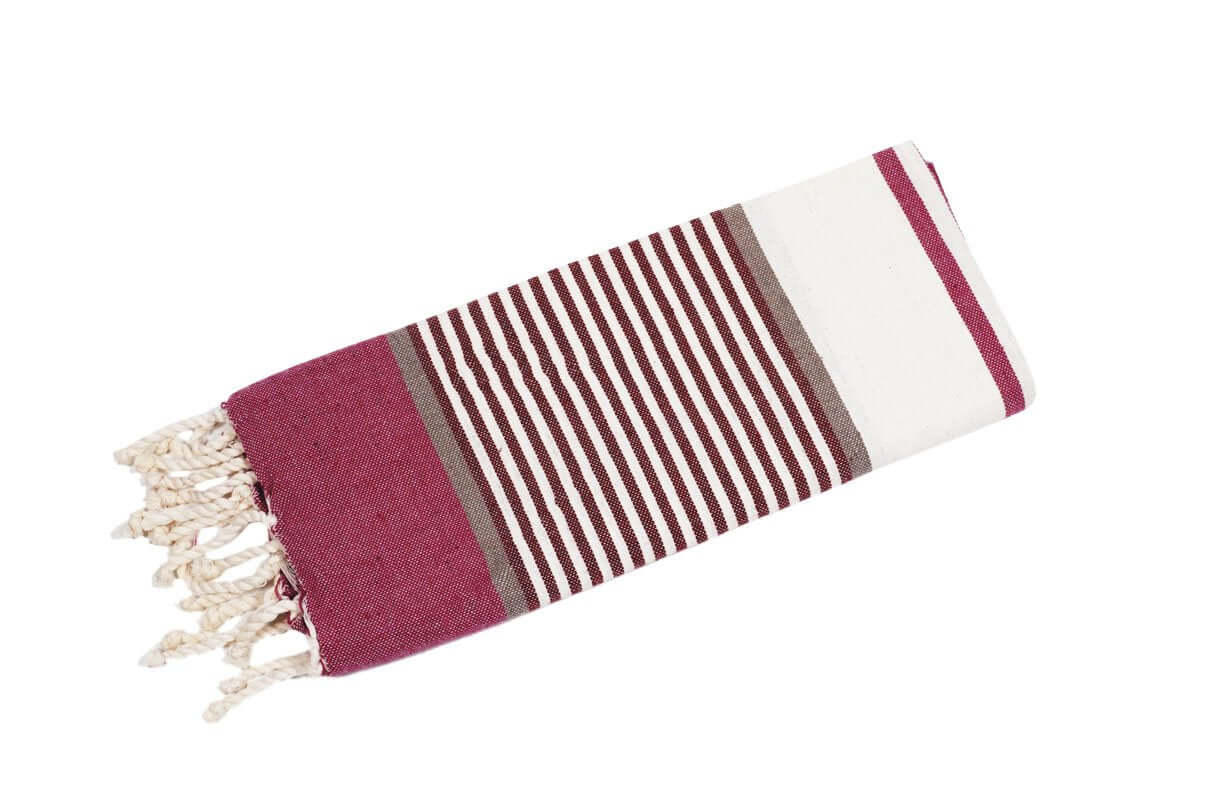 Fouta Stripe S lila Kindertuch Hamamtuch und Strandtuch - Splendite