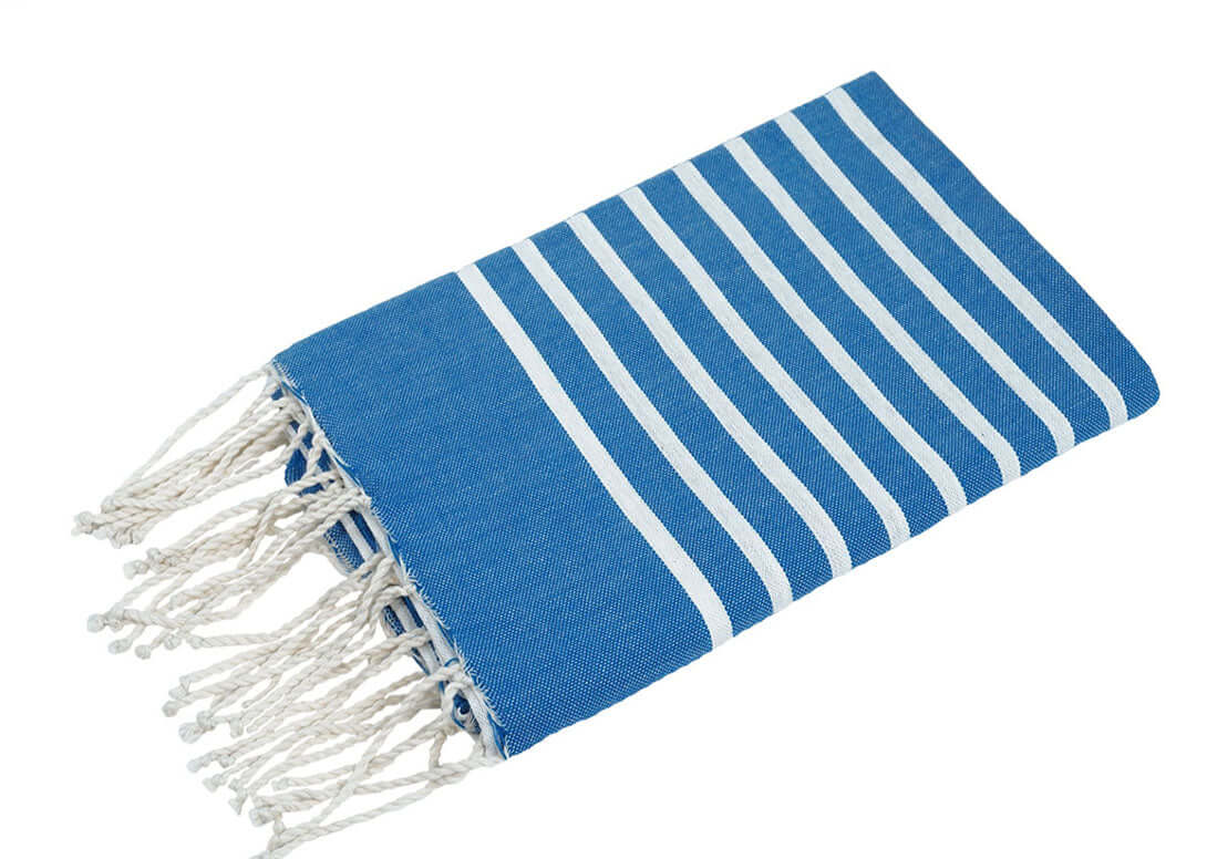 Fouta Stripe blau - Splendite Hamamtuch und Strandtuch