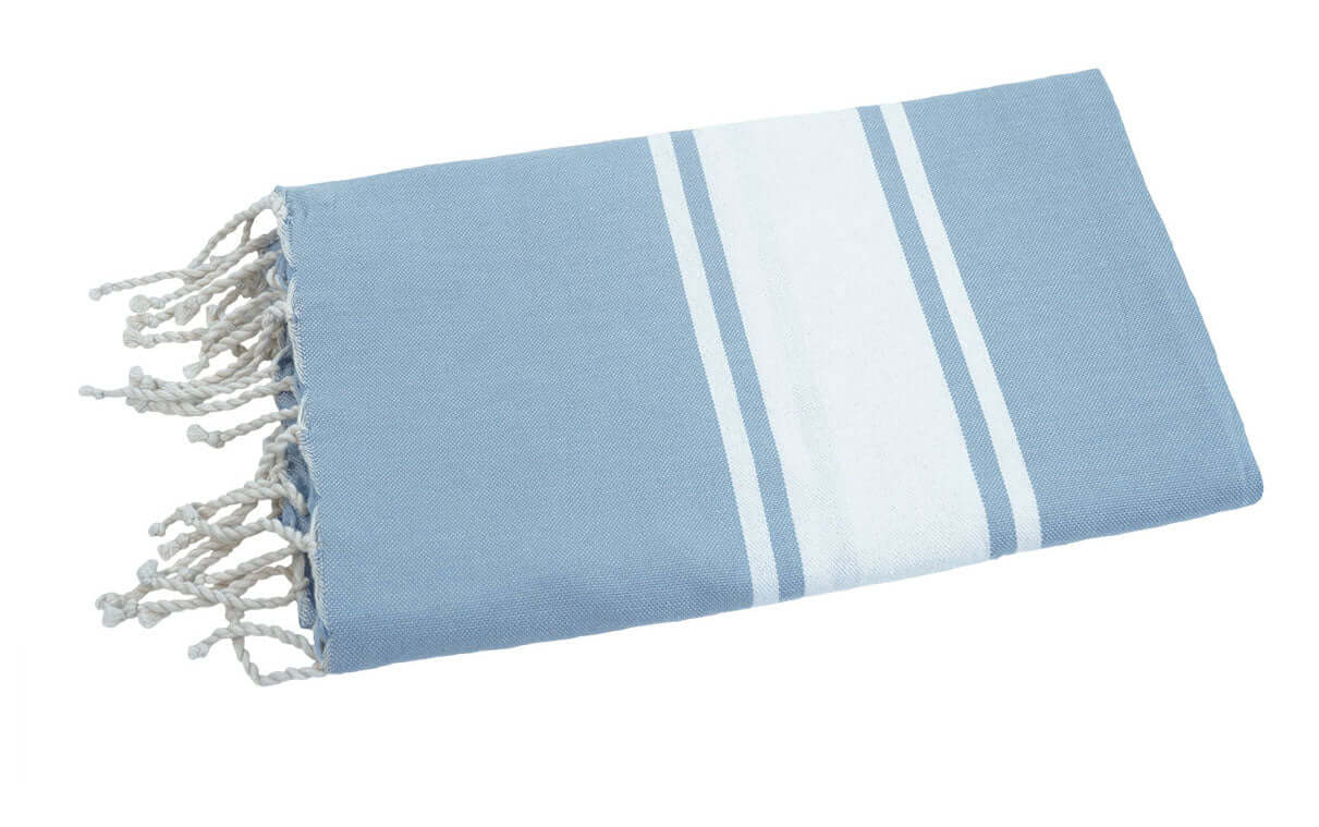 Fouta Classic graulblau - Splendite Hamamtuch und Strandtuch