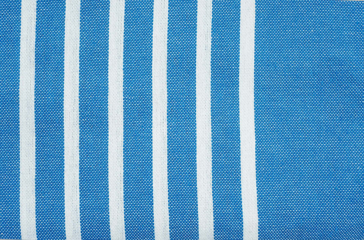 Fouta Stripe blau Hamamtuch und Strandtuch Nahaufnahme - Splendite