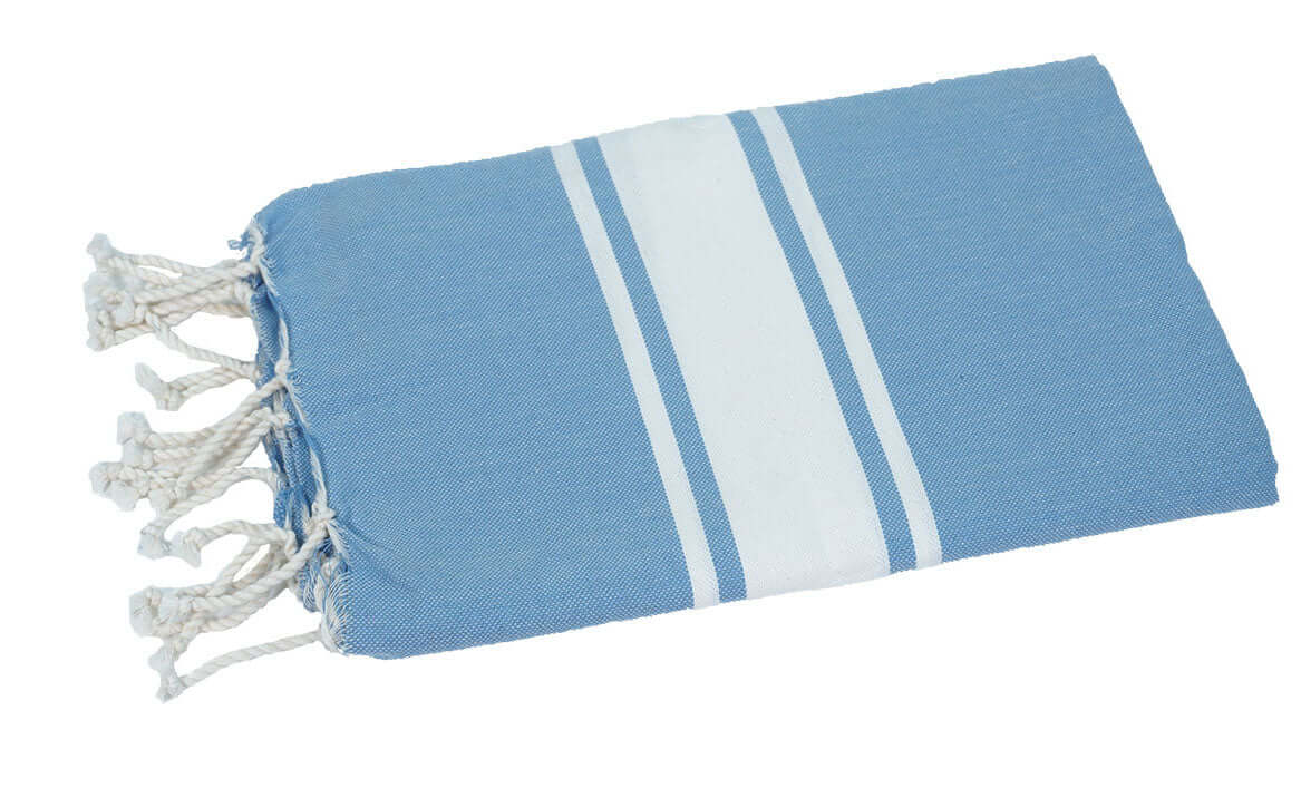 Fouta Classic hellblau - Splendite Hamamtuch und Strandtuch