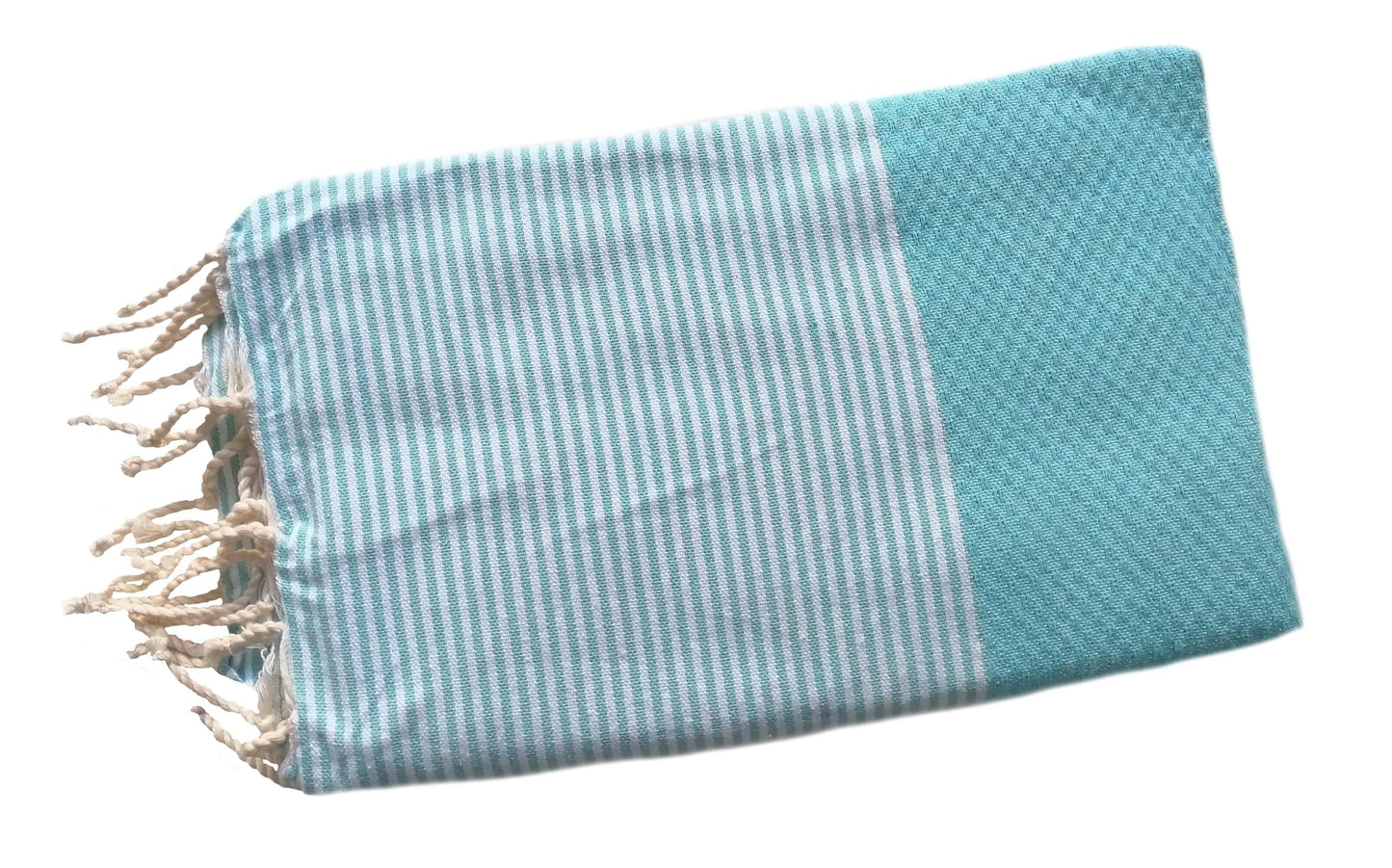 Fouta-Bee Hamamtuch Strandtuch türkis weiss Splendite