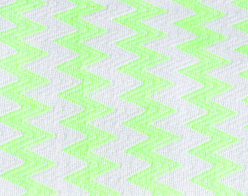 Fouta Zick Zack leuchtend grün Hamamtuch und Strandtuch Nahaufnahme- Splendite