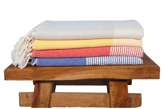 Plaid Line  Decke und Überwurf auf Hocker - Splendite