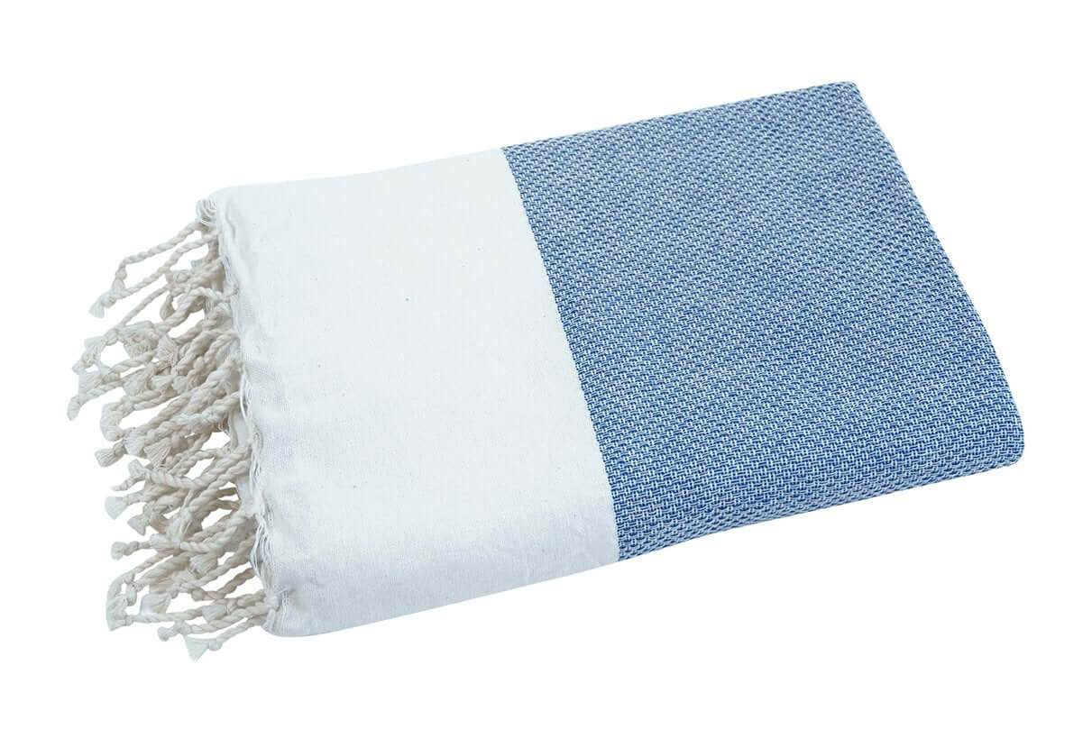 Fouta Pickpick blau Hamamtuch und Strandtuch - Splendite