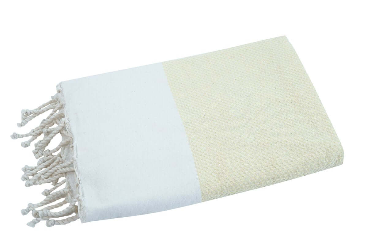 Fouta Pickpick gelb Hamamtuch und Strandtuch - Splendite