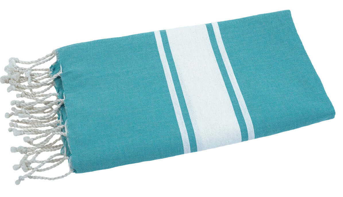 Fouta Classic türkis - Splendite Hamamtuch und Strandtuch