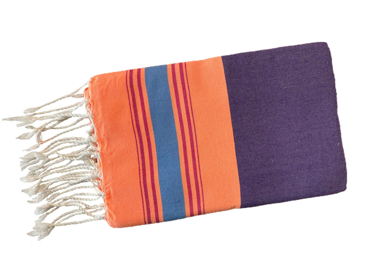 Fouta Fine Stripes orange-lila Splendite