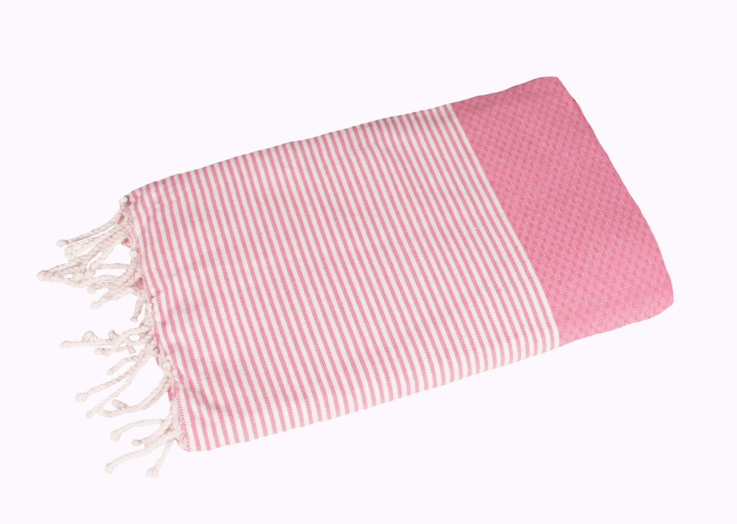 Fouta-Bee_SALE_Hamamtuch und Strandtuch rosa-weiss- Splendite